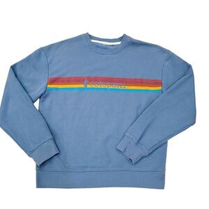 Cotopaxi On The Horizon Blue Crew Sweatshirt L